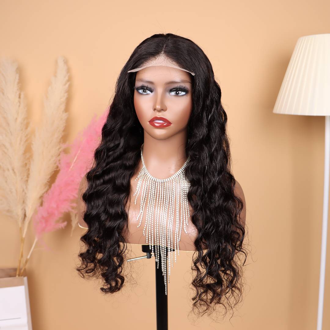 4x4 / 5x5 HD Transparent Lace Body Wave Wig       100% Human Hair