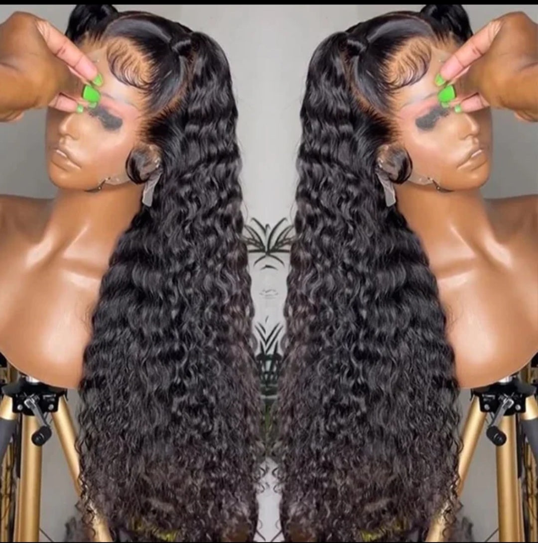 Curly HD Lace Wig       Virgin Unprocessed 100% Human Hair